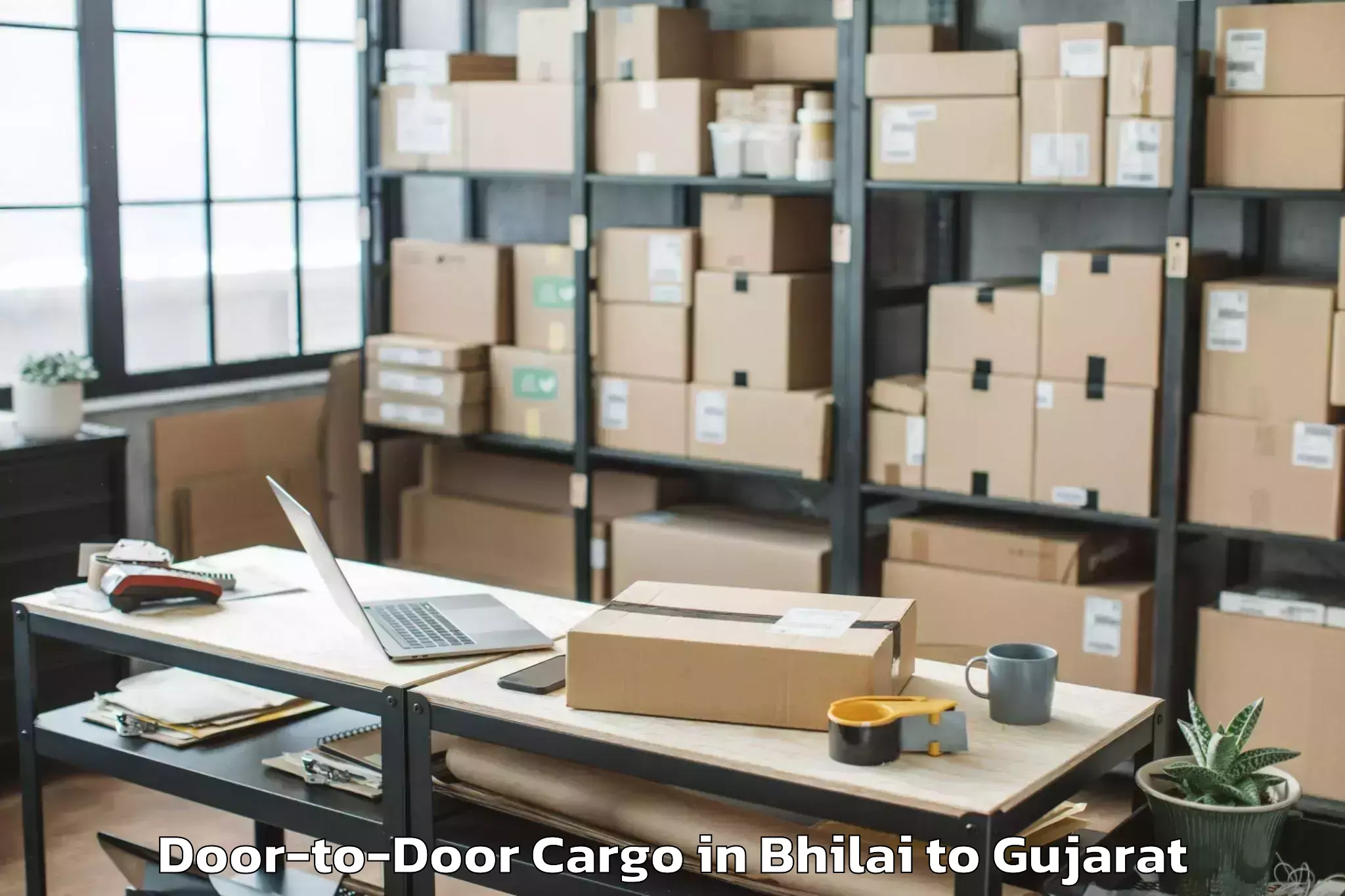 Hassle-Free Bhilai to Botad Door To Door Cargo